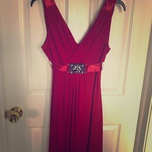 Red cocktail dress